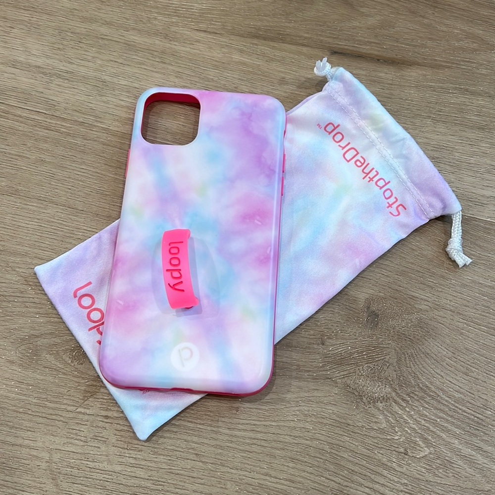 NEW never used iPhone 11 Pro Max loopy case in Tie Dye Matte Edition / Righty